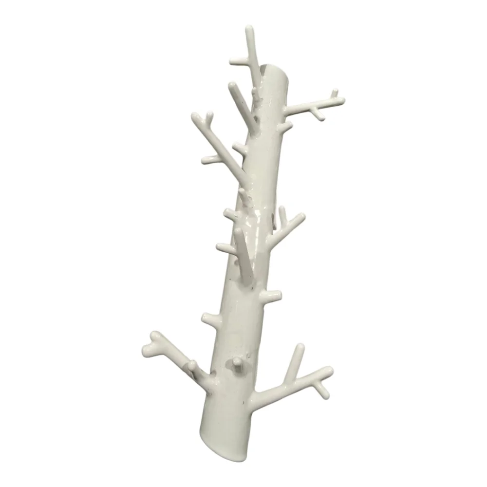 White Branch Jewelery Necklace‎ Bracelet Hat Wall Hook Holder